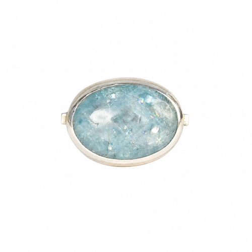 Aquamarine U Ring