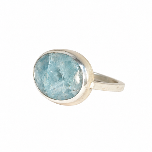 Aquamarine U Ring
