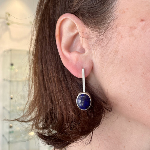 Lapis Pendulum Earrings