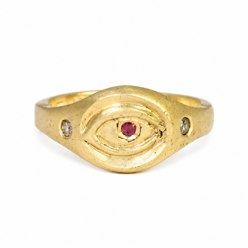 Gold & Ruby Warden Ring