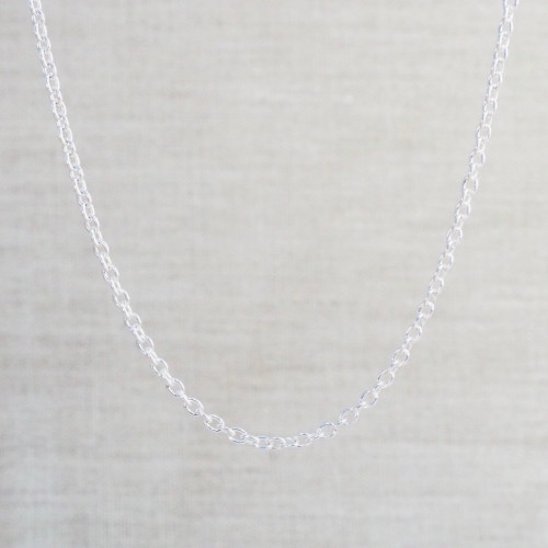 Silver Oval Link Chain