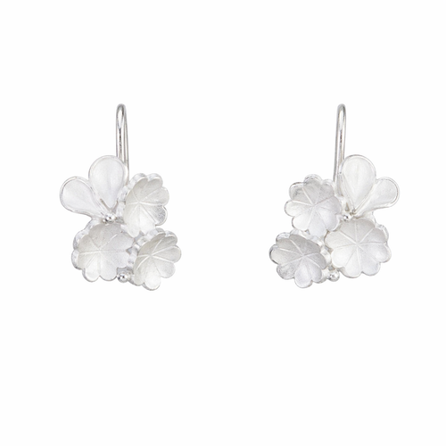 Silver Gathering Blooms Earrings