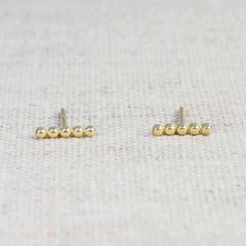 Yellow Gold Spheres Earrings