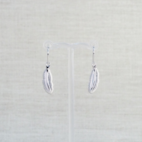 Textured Feather Earrings