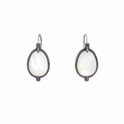 Mother of Pearl Inclusion Earrings