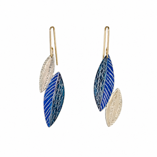 Blue Gumleaf Earrings