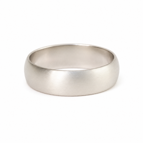 Silver Medium Dome Ring