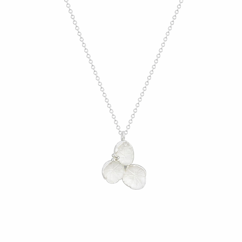 Silver Cluster Necklace