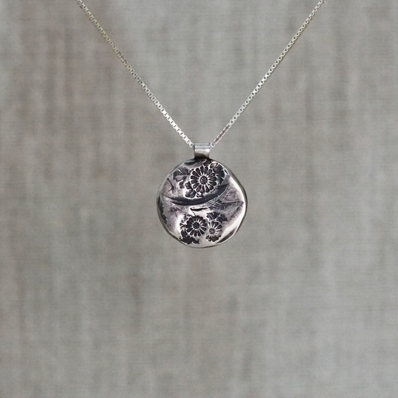 Silver Flower Necklace