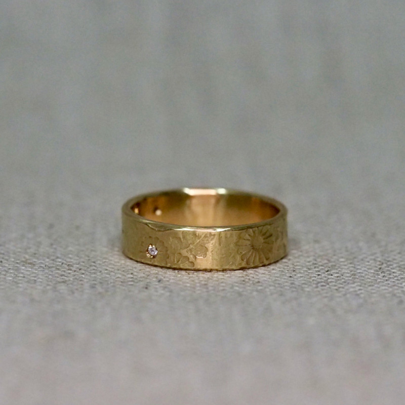 Diamond Flower Ring