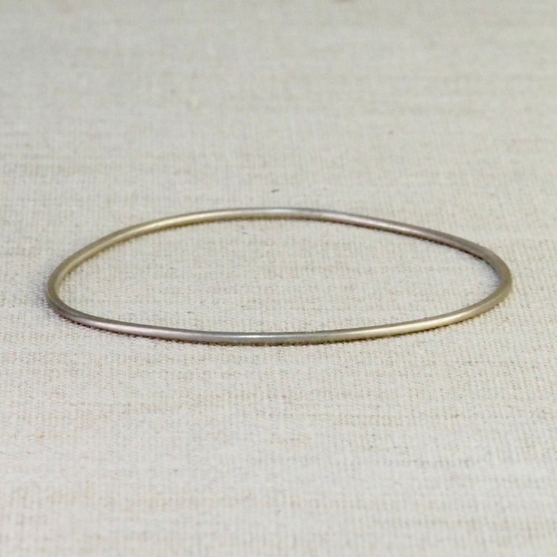 White Gold Geometrica Bangle