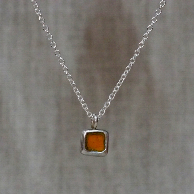 Marigold Mod Square Necklace