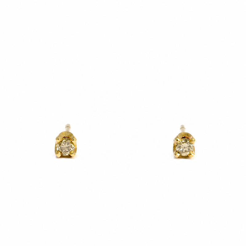 Yellow Diamond Regal Stud Earrings