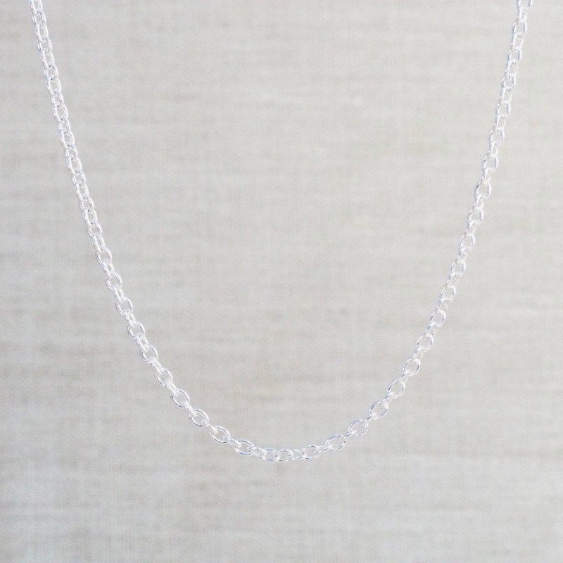 Silver Oval Link Chain