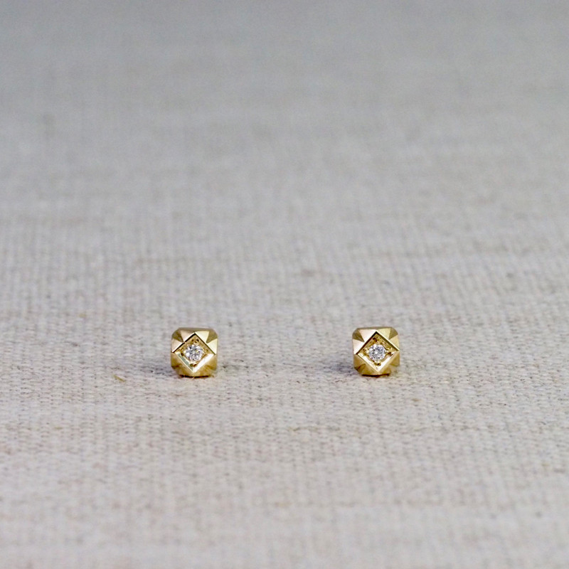 Diamond Mexicali Stud Earrings