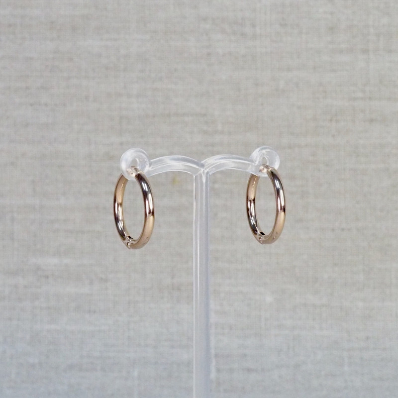 Rose Gold Large Huggie Earrings