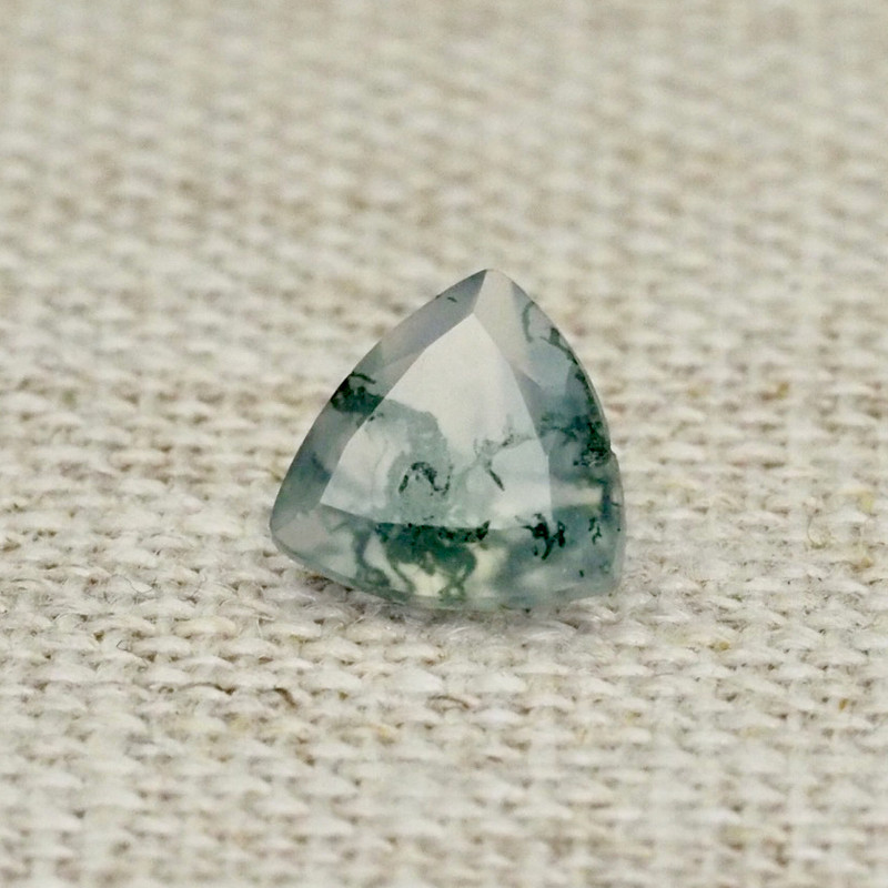 Moss Agate Trilliant