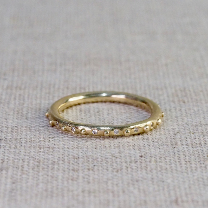 Diamond Granule Eternity Ring