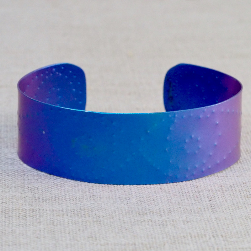 Blue & Violet Textured Cuff