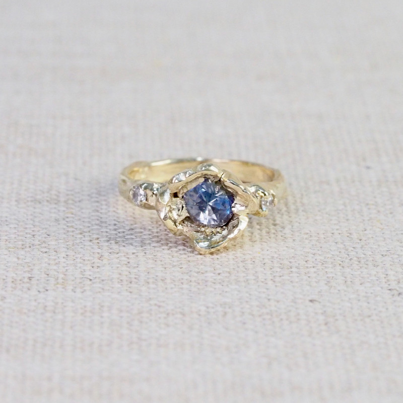 Sapphire Primrose Ring