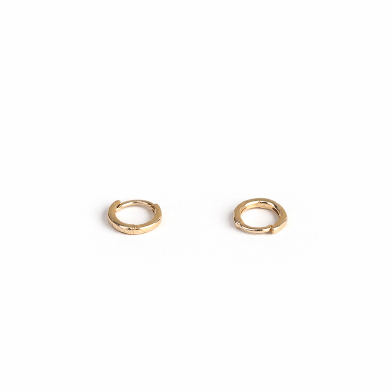 Rose Gold Teeny Tiny Huggie Earrings