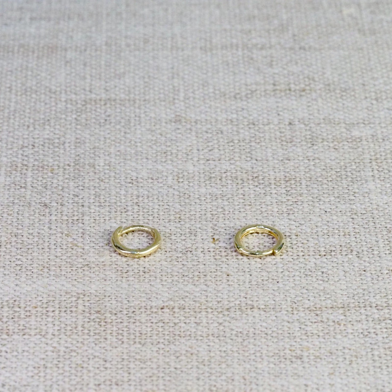 Yellow Gold Teeny Tiny Huggie Earrings
