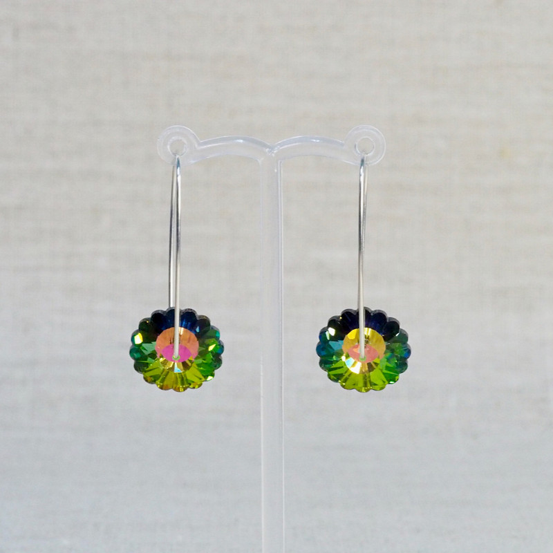 Rainbow Crystal Earrings