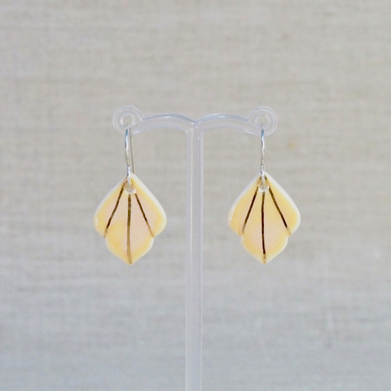 Apricot Porcelain Deco Earrings