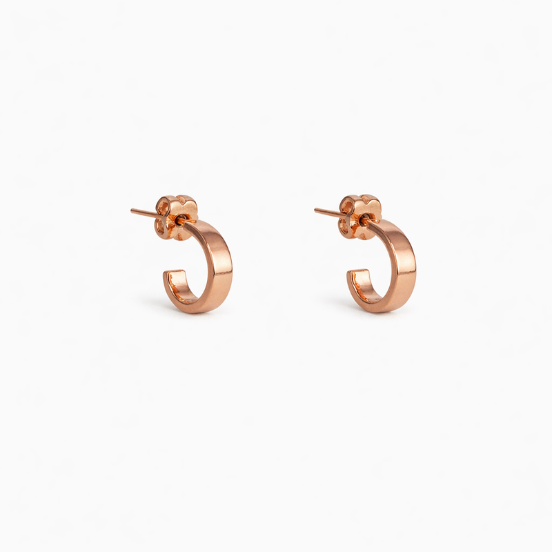 Rose Gold Mini Hoop Earrings