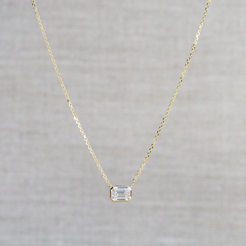 East-West Diamond Necklace