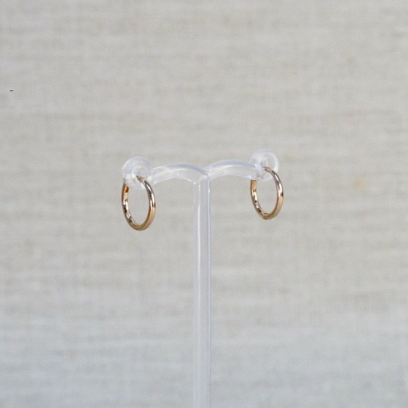 Rose Gold Small Huggie Earrings