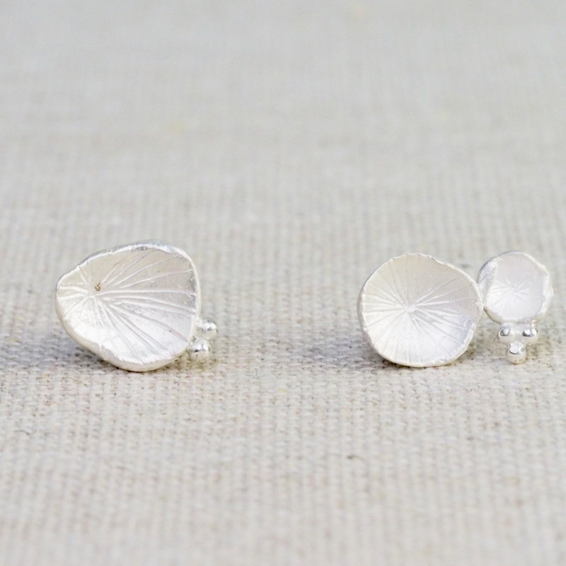 Silver Buoyant Stud Earrings
