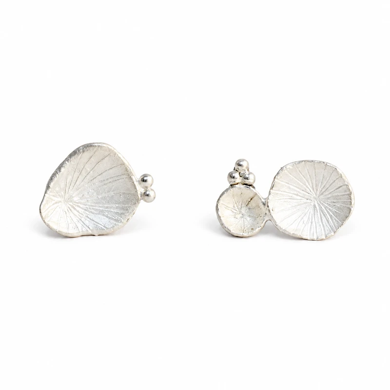 Silver Buoyant Stud Earrings