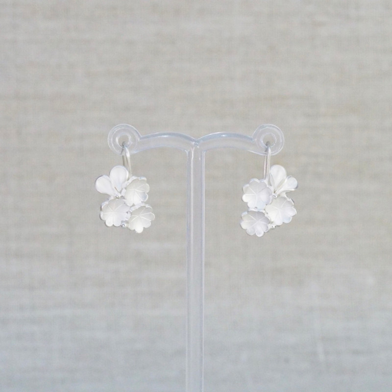 Silver Gathering Blooms Earrings