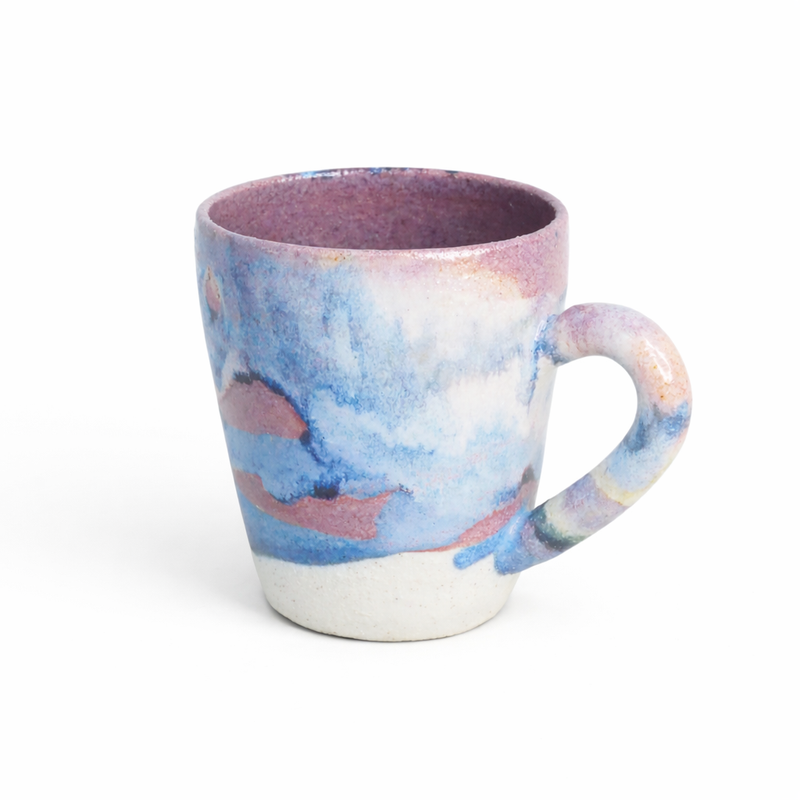 Large Glazed Stoneware Mug