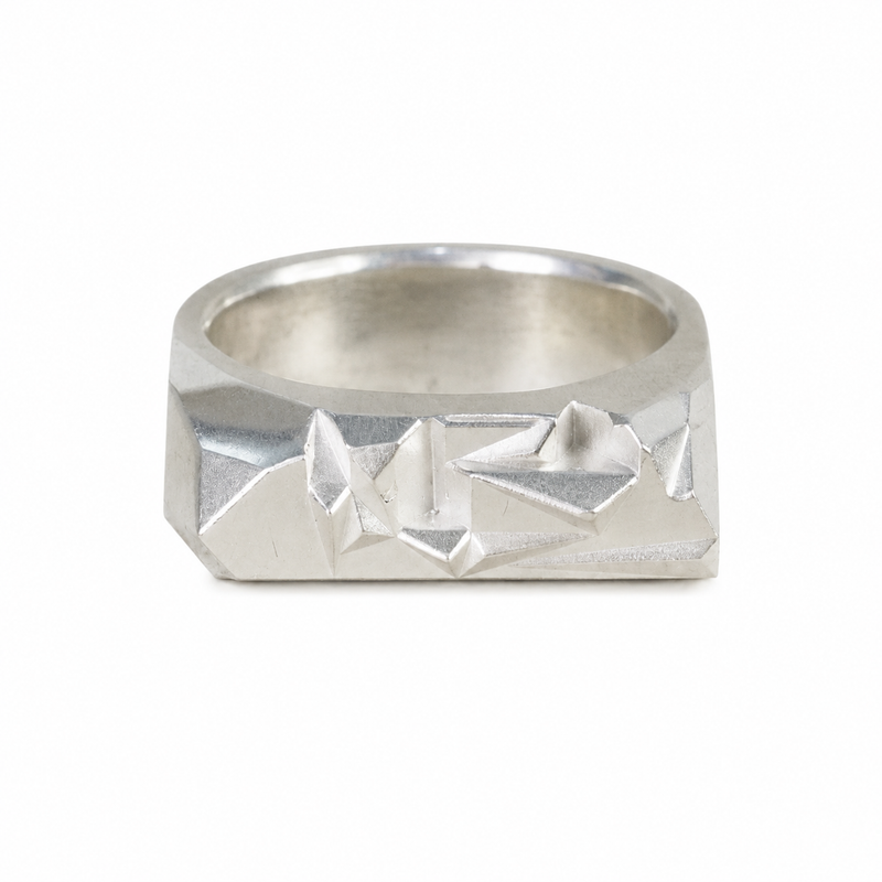 Crystalline Signet Ring