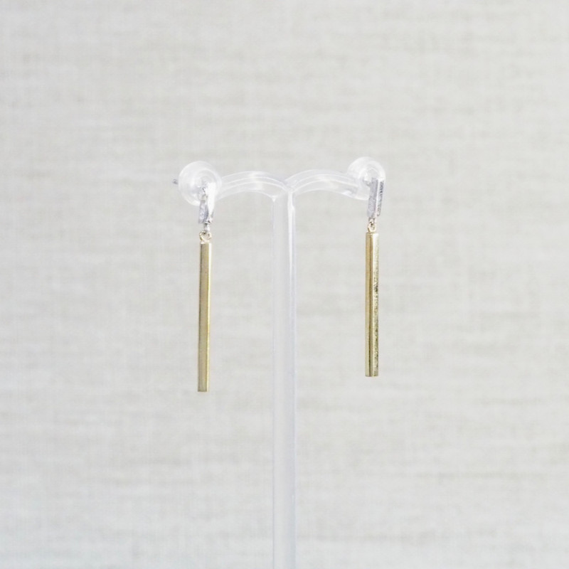 Silver & Gold Bar Earrings