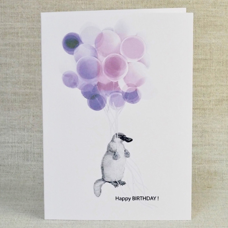 Platypus Birthday Card