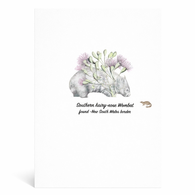 Wombat Greeting Card