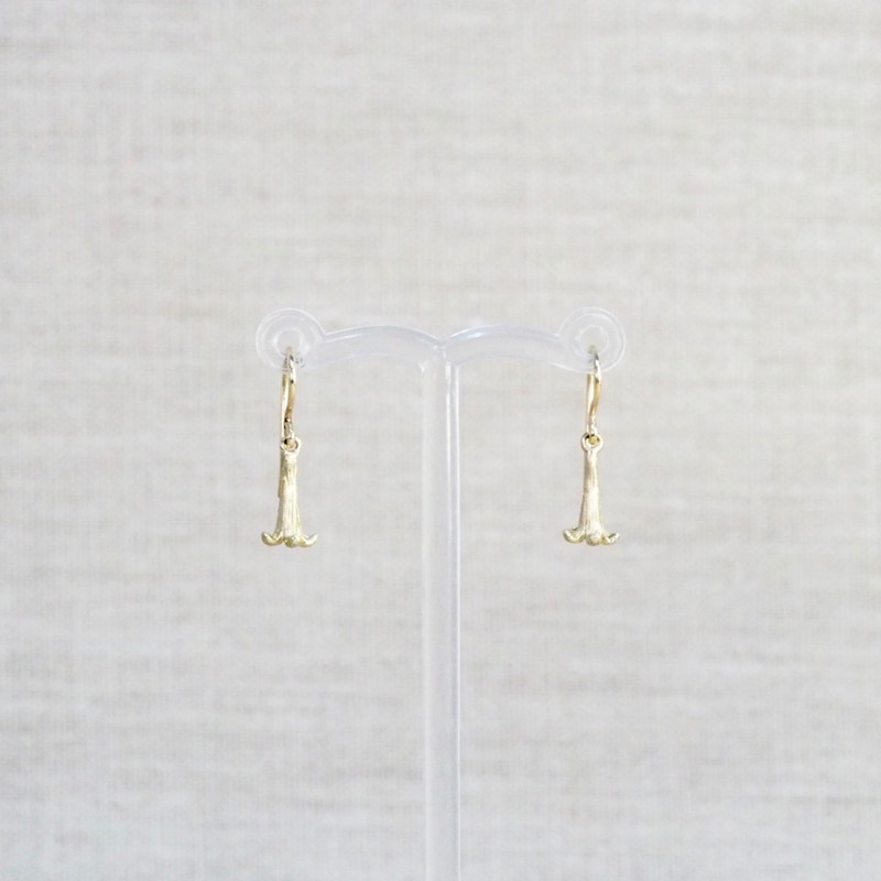 Gold Petite Brugmansia Earrings