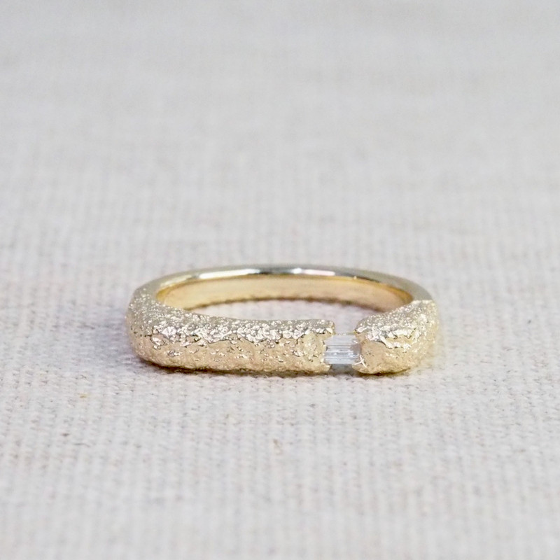 Yellow Gold Montes Ridge Diamond Ring