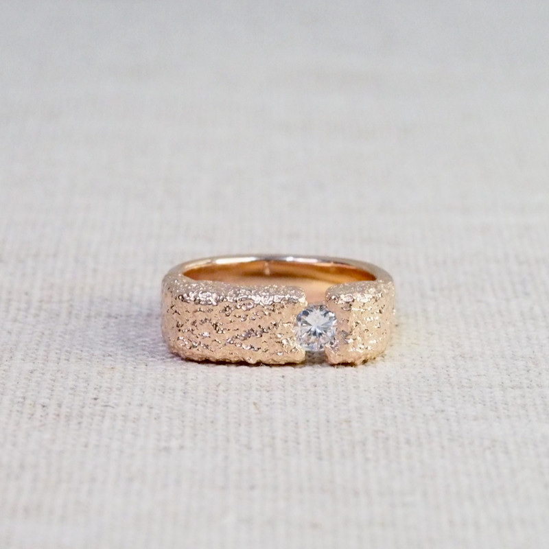 Rose Gold Montes Olympus Diamond Ring