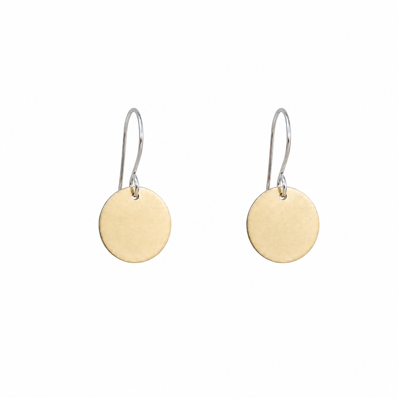 Gold & Silver Spot Earrings