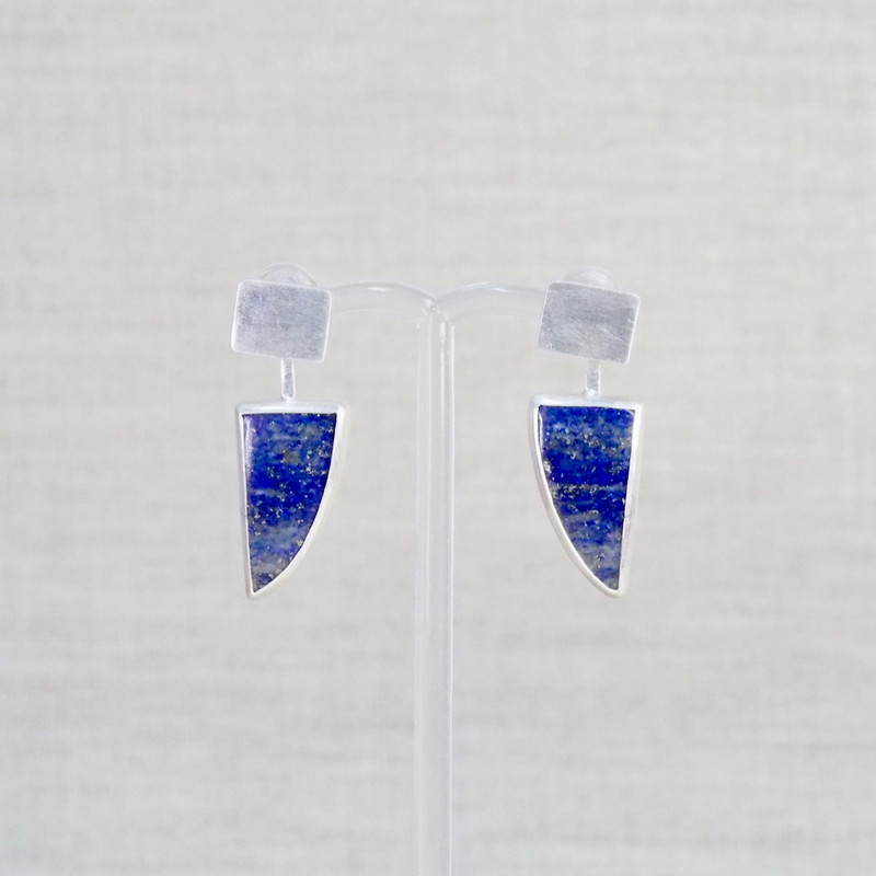 Articulated Lapis Earrings