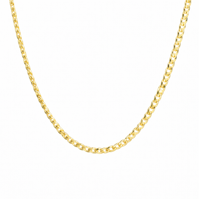 Chunky Gold Plated Curb Chain