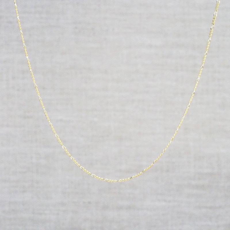 Fine Figaro Gold Plated Chain