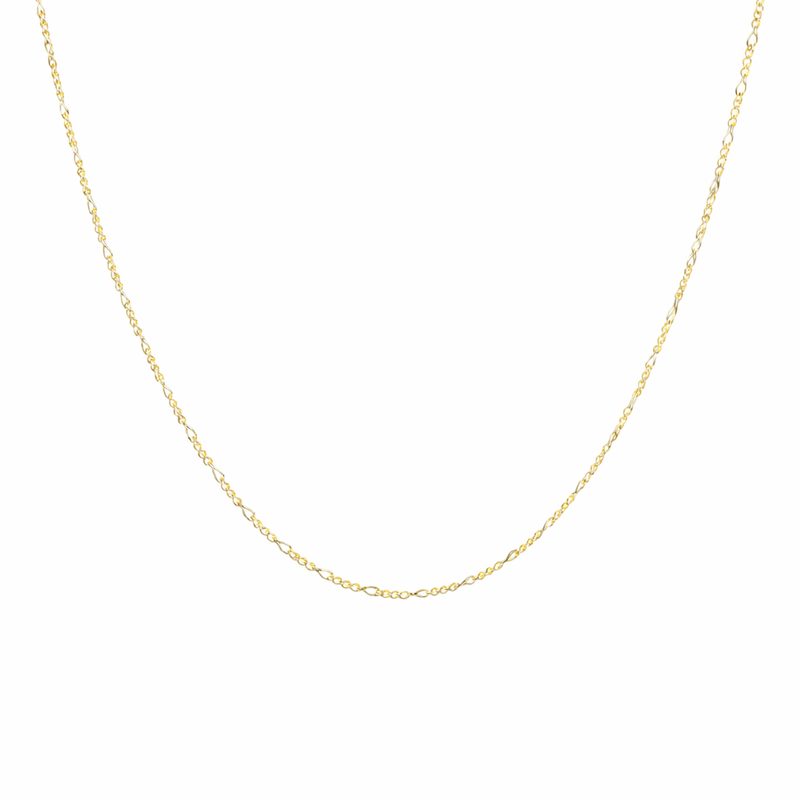 Fine Figaro Gold Plated Chain