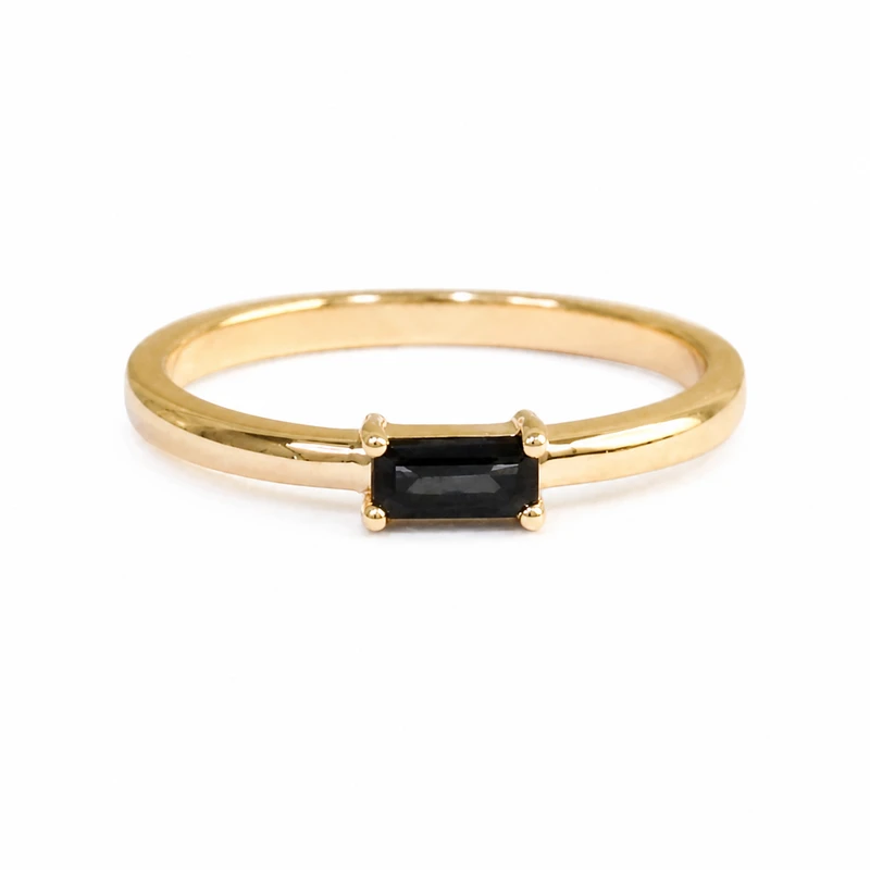 Baguette Sapphire Ring