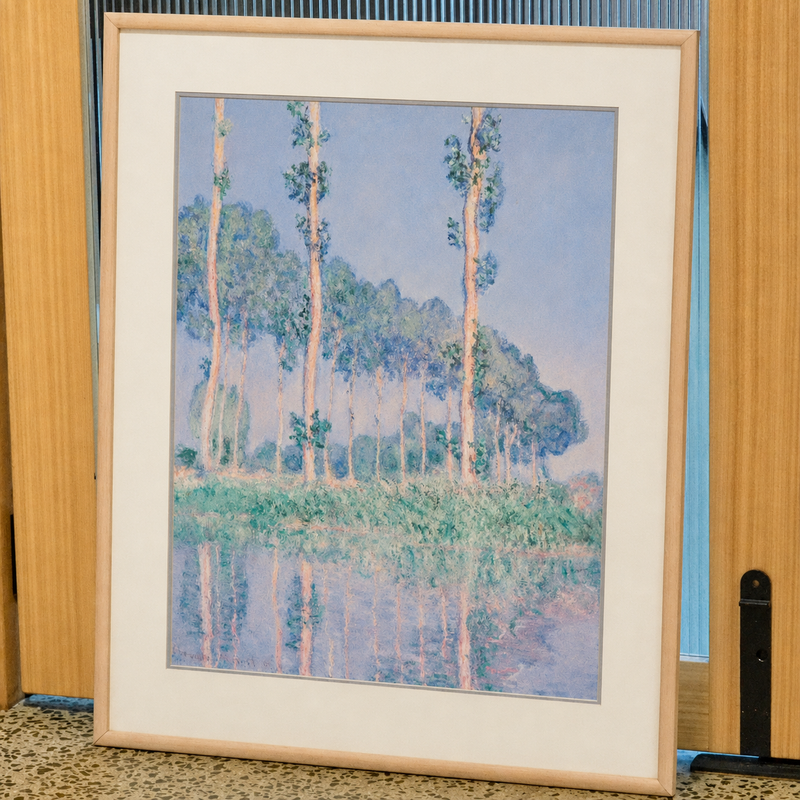 Poplars, Pink Effect Print