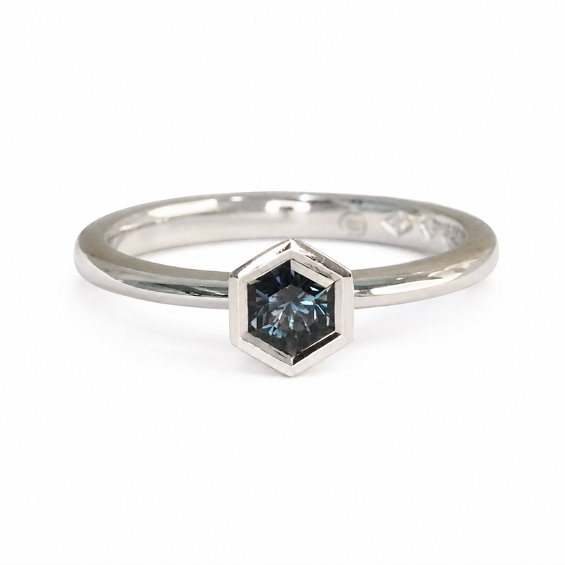 Hexagon Sapphire Ring